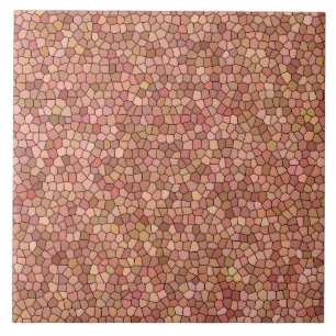 Carreau Motif mosaïque rose