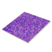 Carreau Motif mosaïque rose violet (Côté)