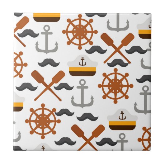 Carreau Motif nautique (Devant)
