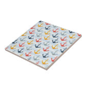 Carreau Motif nautique avec des Ancres (Côté)