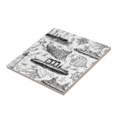 Carreau Motif nautique rétro (Côté)
