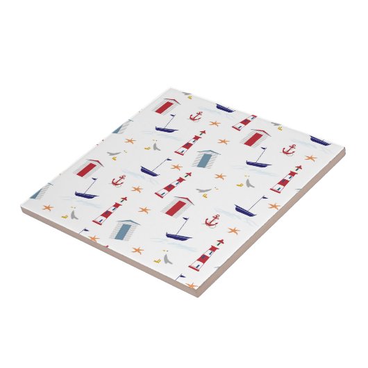 Carreau Motif nautique simple (Côté)