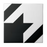 Carreau Motif noir blanc de Houndstooth<br><div class="desc">motif sans soudure classique en noir et blanc</div>