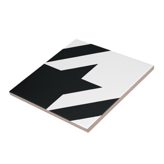 Carreau Motif noir blanc de Houndstooth (Côté)