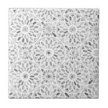 Carreau Motif noir blanc de Mandala Abstrait<br><div class="desc">Motif noir blanc de Mandala Abstrait</div>