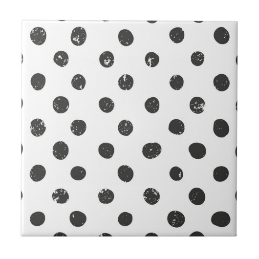 Carreau Motif noir blanc mou moderne simple (Devant)