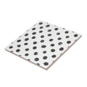 Carreau Motif noir blanc mou moderne simple (Côté)