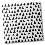 Carreau Motif noir triangle simple<br><div class="desc">Utilisez ce simple triangle noir et blanc pour customiser votre espace de vie. Vous pouvez même changer la couleur arrière - plan pour en faire votre propre look. De plus, vous pouvez même faire des triangles une couleur différente ! Que vous souhaitiez utiliser ce carrelage comme petit dessous de verre...</div>