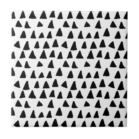 Carreau Motif noir triangle simple (Devant)