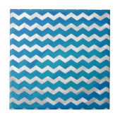 Carreau Motif Ocean Blue Chevron (Devant)