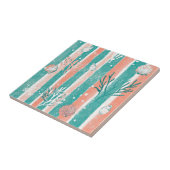 Carreau Motif Océan Corail Tropical (Côté)