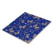 Carreau Motif oculaire du papillon d'or (Côté)