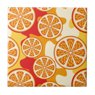 Carreau Motif orange