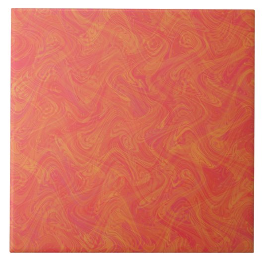 Carreau Motif orange marbré (Devant)