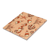 Carreau Motif orange Sea Life (Côté)