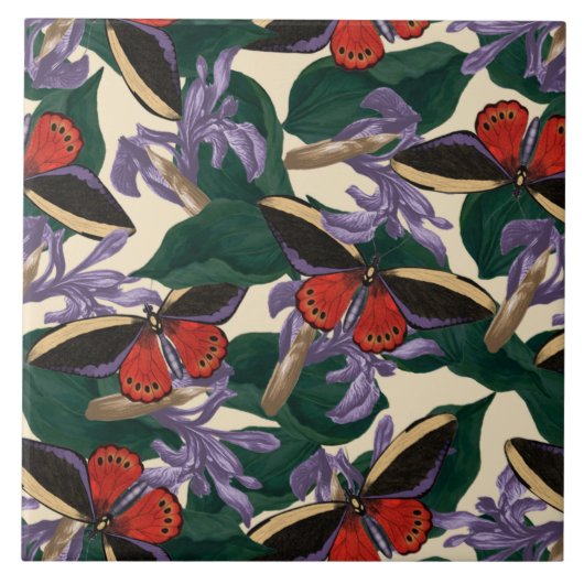 Carreau Motif papillon de la teigne (Devant)