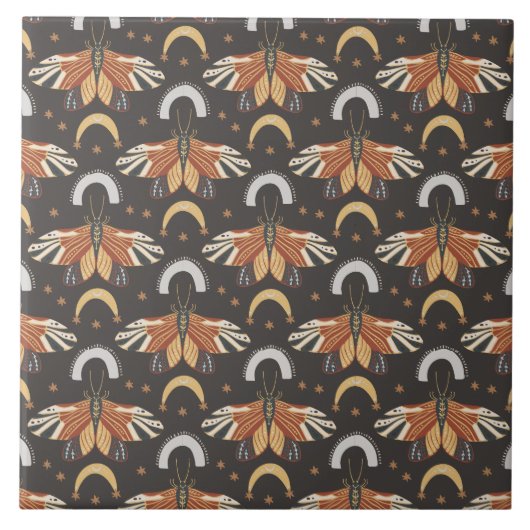 Carreau Motif papillon de la teigne (Devant)