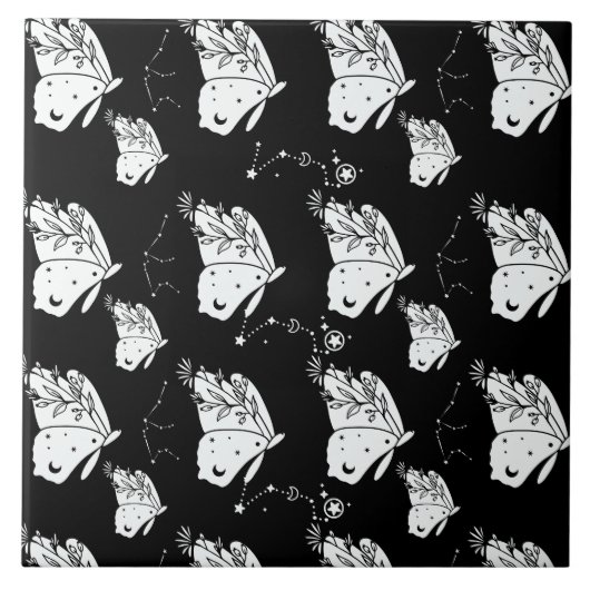 Carreau Motif papillon de la teigne (Devant)