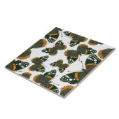 Carreau Motif papillon de l'amiral rouge (Côté)