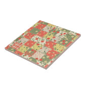 Carreau Motif Patchwork Floral de Ferme (Côté)
