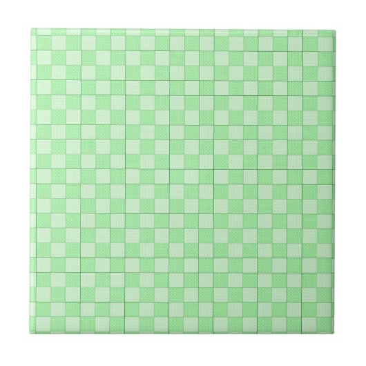 Carreau Motif Patchwork Vert (Devant)