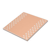 Carreau Motif Peach Fuzz Rétro Brillant Explosion Atomique (Côté)