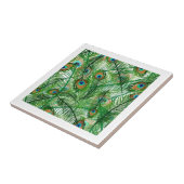 Carreau Motif Peacock plumes (Côté)