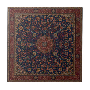 Carreau Motif persan oriental turc antique vintage