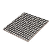 Carreau Motif Pied-de-Poule Noir Blanc (Côté)