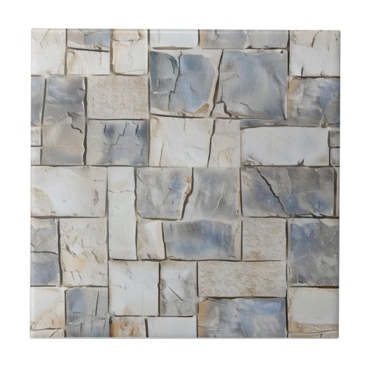 Carreau Motif Pierre Grise (Devant)