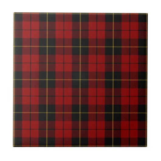Carreau Motif Plaid Tartan de Wallace Clan (Devant)