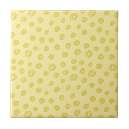 Carreau Motif Point Jaune (Devant)