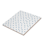 Carreau Motif Polkadot bleu (Côté)