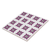 Carreau Motif pourpre (Côté)