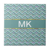 Carreau Motif Rainbow Foil ZigZag (Devant)