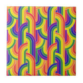 Carreau Motif Rainbow moderne (Devant)