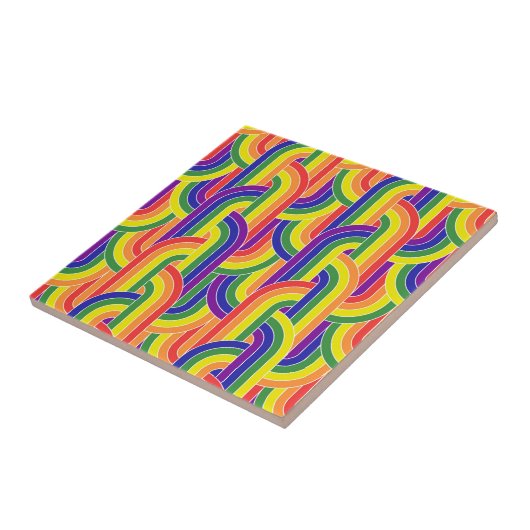 Carreau Motif Rainbow moderne (Côté)