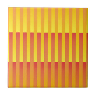 Carreau Motif rayé jaune orange