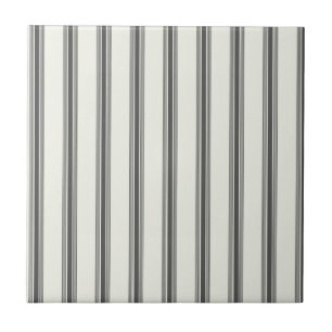 Carreau Motif rayure verticale ivoire noir
