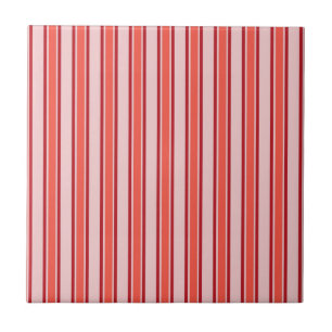 Carreau Motif rayure verticale rose rouge