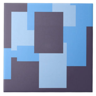 Carreau Motif Rectangle bleu + violet