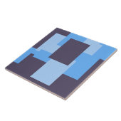 Carreau Motif Rectangle bleu + violet (Côté)