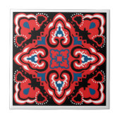 Carreau Motif Red Azulejo (Devant)