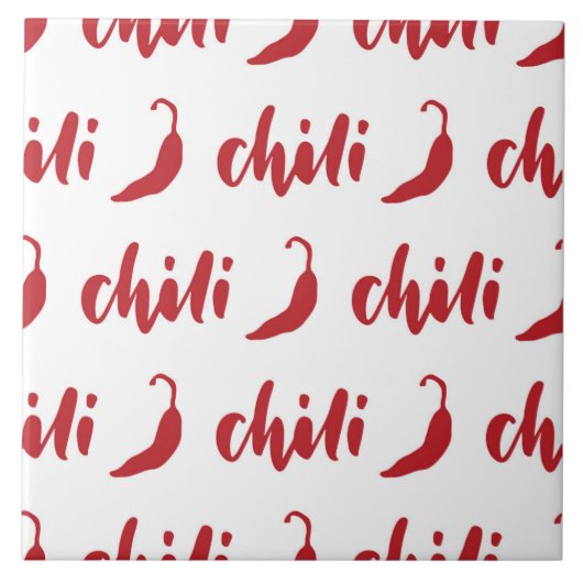 Carreau Motif Red Chili Peppers (Devant)