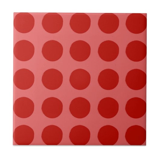 Carreau Motif Red Polkadot (Devant)