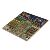 Carreau Motif rétro assyrien (Côté)