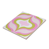 Carreau Motif Rétro Rose  (Côté)