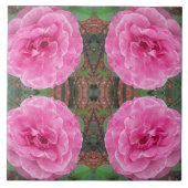 Carreau Motif rose (Devant)