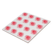 Carreau Motif rose (Côté)