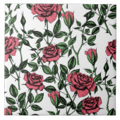 Carreau motif rose (Devant)